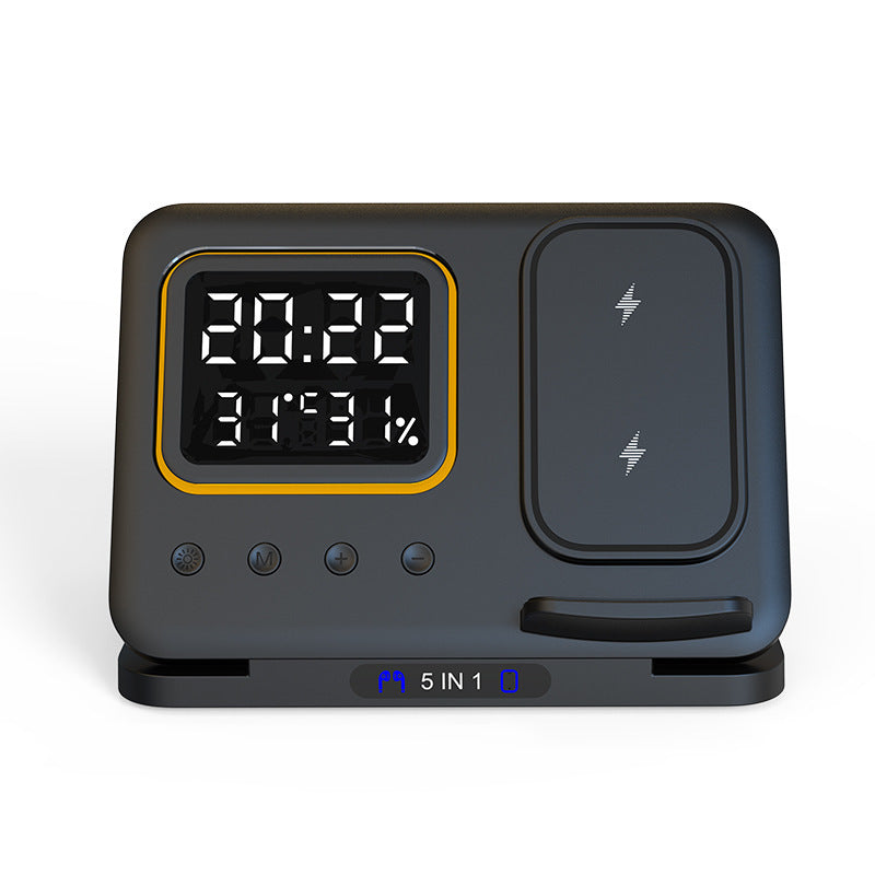 5-In-1 LED Digital Wireless Chargers Stand